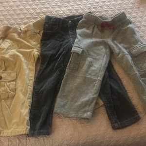 Three Gymboree boys pants sizes 3/3T